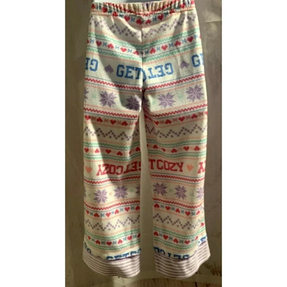 SO Girls Micro Fleece Pajama Pants Size 4 Multicolor
